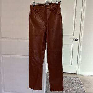 Brown Leather Pants